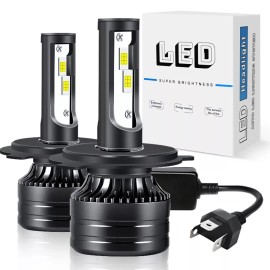 SHENKENUO For Toyota 4Runner 1996-2002 LED Headlight Kit H4 9003 6000K High/Low Beam Bulbs