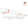 INEFA Box-Shaped Plastic Gutter, 200 cm