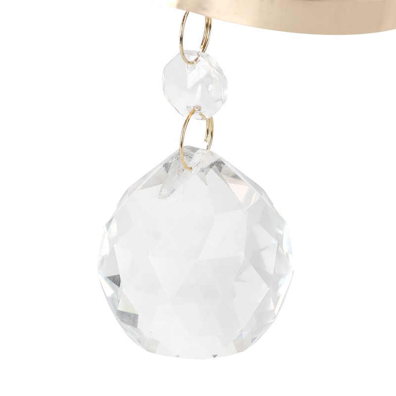 Round Wall Lamp Crystal Lamp E14 Lamp Holder for Home