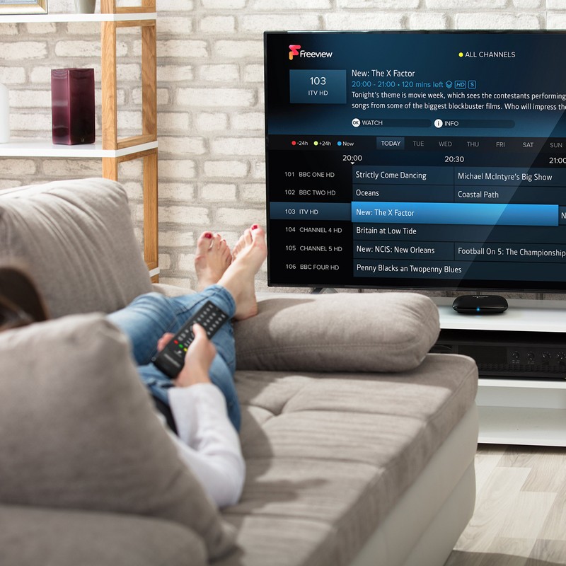 Manhattan T1 Freeview HD Box, Black