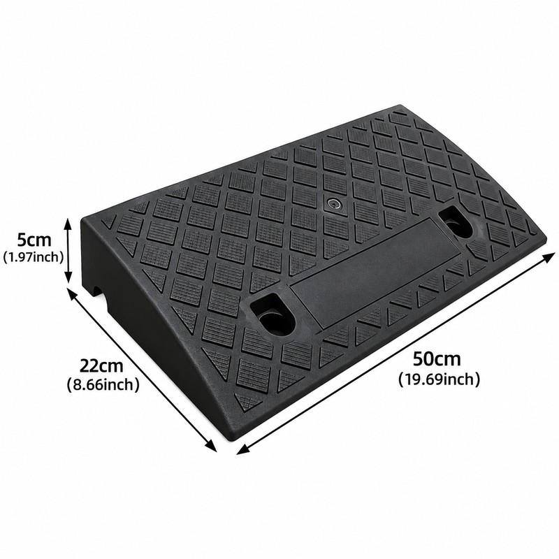Threshold Ramp for Smooth Access – Non-Slip Plastic Transition Ramp