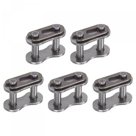 uxcell 5Pcs #40 Chain Master Connector Link Roller, 1/2" Pitch Carbon Steel, Standard Connecting Split Links for 08A Chain