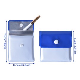 Pinsheng 6-Piece Pocket Ashtray Ash Bag PVC Heat Resistant Fireproof Portable Mini Ashtray for Outdoor Smokers, 3 Colours