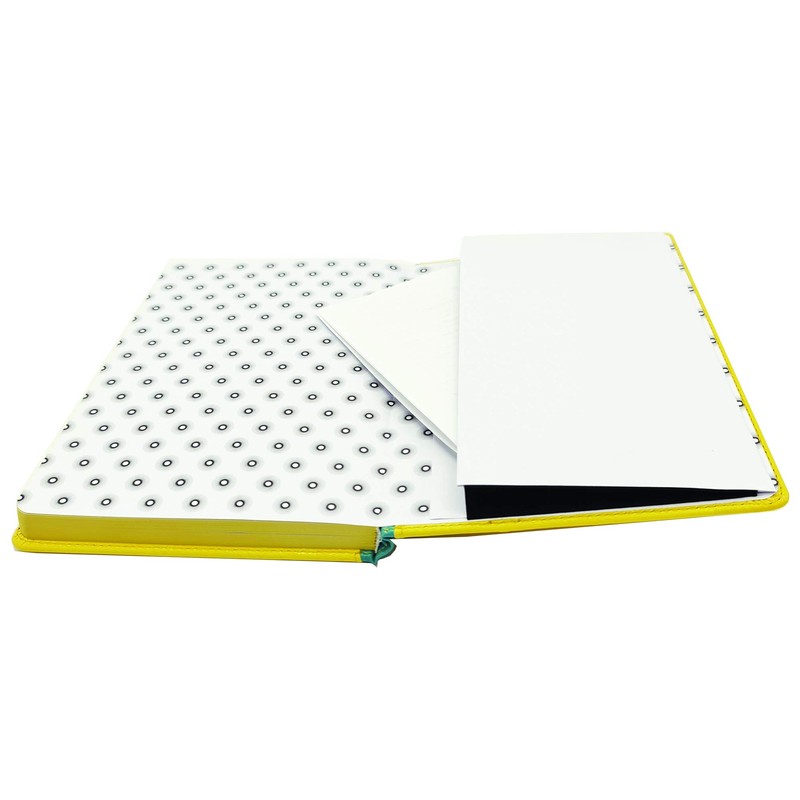 EJRange A5 Lined Notebook-Thick 100gsm Paper, Durable PU Leather Cover,