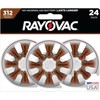 Rayovac Proline Advance Hearing Aid Batteries, Size 312 (48 count)