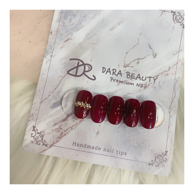 Next day delivery⭐Burgundy point nail⭐ / 다음날 발송⭐버건디 포인트네일⭐