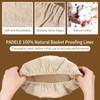 6 Packs Oval Banneton Cloth Liner for Bread Sourdough Proofing