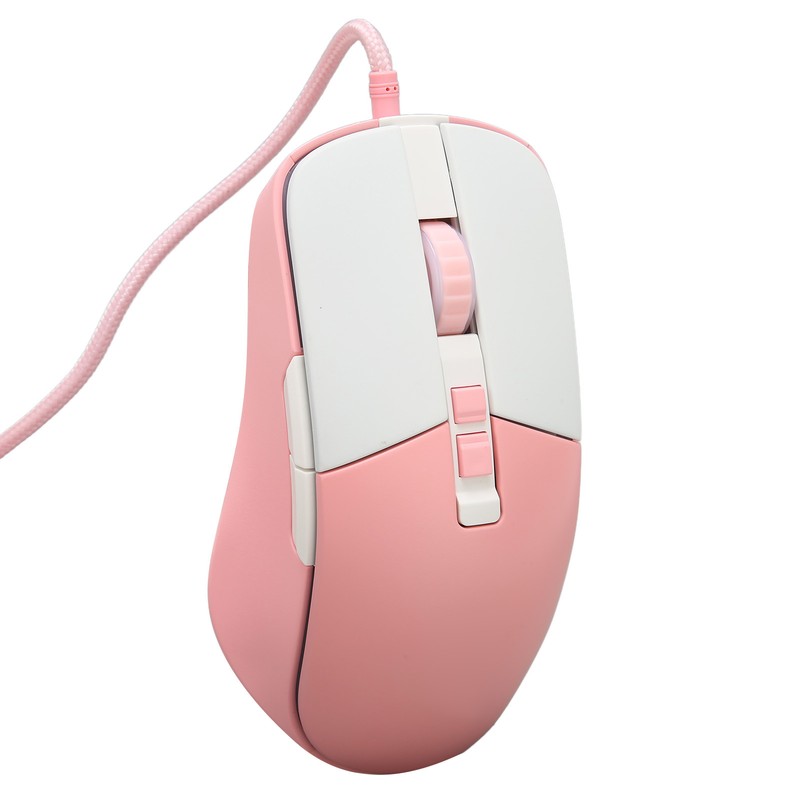 Wired Mouse Ergonomic Streamlined Cool RGB Optical Sensor Gaming Mechanical