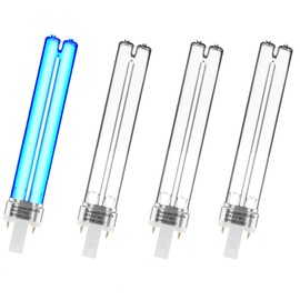 coospider-repta 4 Pack 9 WATT UVC PL-S9/TUV G23 Base Replacement UV Light Bulb for Outdoor Pond Clarifier Compatible with JUP-01 UVE9 CF400 CF500 UVCP-9 UV Light for Aquarium