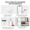 Chatthen Zigbee Temperature Sensor, eWeLink Humidity Meter with Intelligent Alarm,