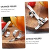 Mikinona 3 Sets 4pcs Sturdy Stainless Steel Peelers Citrus Peelers
