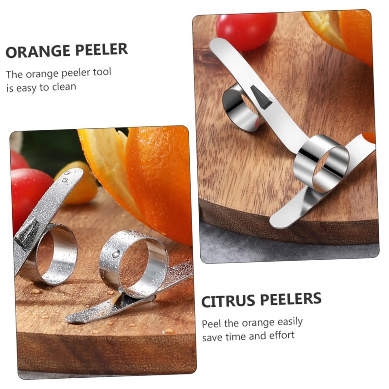 Mikinona 3 Sets 4pcs Sturdy Stainless Steel Peelers Citrus Peelers