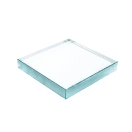 Varotto & Co. Rectangular Glass Paperweight Cod.EL35266 cm 9 x 9 x 1.9 H