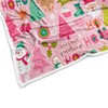 JAWO Pink Christmas Snowman Chunky Fleece Blanket Throw Blanket for