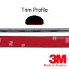 Brickyard Automotive 3/8'' X 20 ft HALF ROUND CHROME TRIM