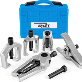 【Summer Tools】OMT 5-in-1 Ball Joint Separator, Pitman Arm Puller, Tie Rod End Tool Set for Front End Service, Splitter Removal Kit Red/Blue/Red Black, Gift idea,Repair tool kit,Home car repair:_Blue