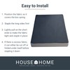 House2Home Full Bed Black Cambric Box Spring Cover, Heavy Duty