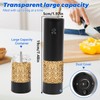 Domigard Electric Salt and Pepper Grinder Set,Automatic Salt and Pepper
