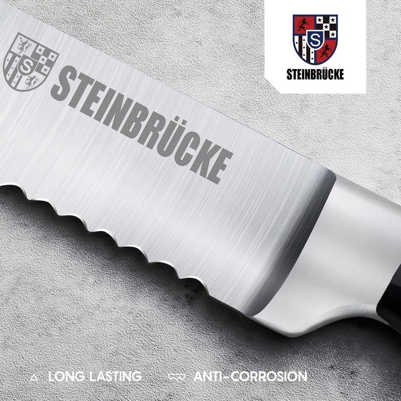 Gioventù Serrated Bread knife 10 inch - Ultra sharp Bread