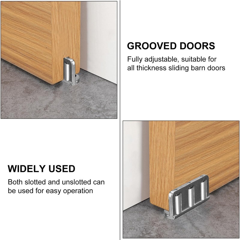 4 Pack Sliding Barn Door Floor Guide, Barn Door Adjustable