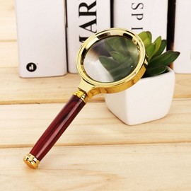 gold frame magnifying glass S 3ea