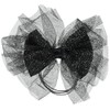Laura Hair Rubber Girls Ribbon, Chiffon, Sparkle, Headband Size: Vertical