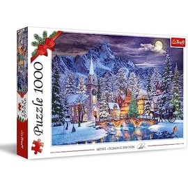 Trefl Ambiente navideño 1000 Piezas Rompecabezas Rojo 68x48 cm Impresión de Alta Calidad, Puzzle DIY, Diversión Creativa, Puzzle Clásico para Adultos