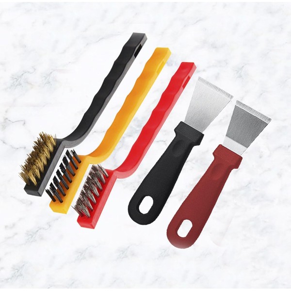 5 Pcs Stove Brushes Multifunctional Crevice Cleaning Brush Includes Wire