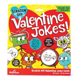 Playhouse Silly Joke Scratch-Off 28 Card Super Valentine Exchange Pack for Kids