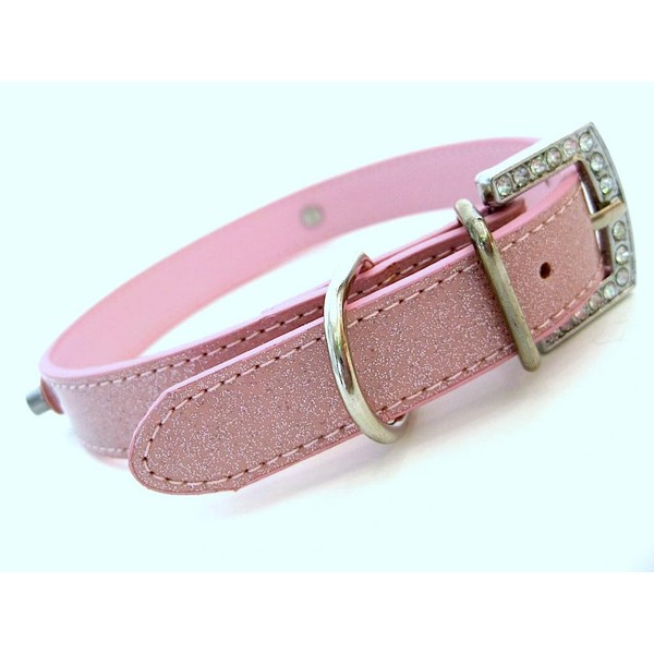 Pink Personalized Dog Collar | Adjustable Length | XXS to
