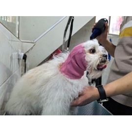 DDFS Cat Ear Cover Calm Cat Ear Wrap Neck Hematoma Compression Comfort Ear Wrap for Cats Wine Red S