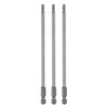 sourcing map 3pcs TT25 Security Torx Head Screwdriver Bit 6"
