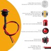 ALFU 3/4" Inch 20 Pcs Red Round LED Trailer Side
