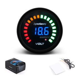 2'' 52mm 12V Car Digital Smoked Analog Electronic Voltmeter Voltage Gauge Volt Meter 20 LED Black