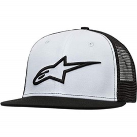 Alpinestars Men Corp Trucker Hat - Black/White, One Size