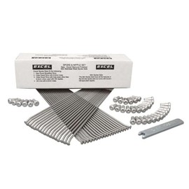 Excel XS9-52217 Front Spoke/Nipple Set - Silver - 21in.