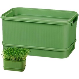 Kit De Germinación De Semillas, Bandeja De Germinación De Semillas De 2 Niveles, Mini Bandejas De Cultivo De Plantas Propagadoras Hidropónicas, Bandeja De Germinación Sin Suelo Para Cultivar Brotes De