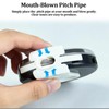13 Tones Pitch Pipe C-C Tuner,Round Design,Rotating Mouthpiece,Easy Tuning for