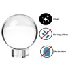 3 inch(80mm) Clear Crystal Ball Globe with Clear Crystal Stand