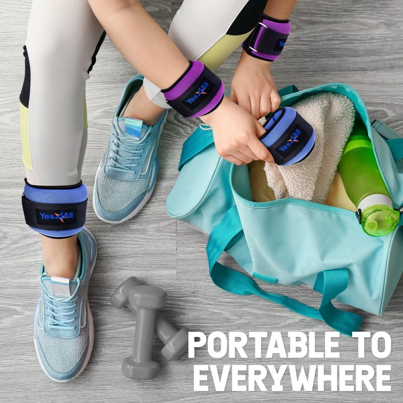 Yes4All Wrist & Ankle Weights Pair 1lb -10lbs for Women,