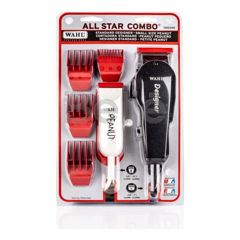 Wahl Maquina Whal All Star Combo Designer Y Peanut Corta
