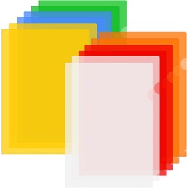 LOORIPRO A5 30 Clear File Holder, 6 Colors, Clear File Storage Holder, Memo, Document Storage, Document Organization, Document Storage, Portability
