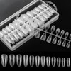Annhua 240 Piece Set Nail Tips, Transparent, Almond, Clear Nail