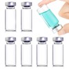 10 Pack 10ml Sealed Sample Vials, Transparent Glass Vials with