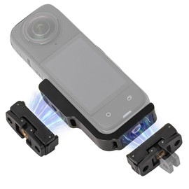 Insta360 X5 X4 Aluminum Protective Frame Magnetic Mount for Insta360 X5/X4 Right Angle Bracket Extension Frame Foldable Magnet Adapter Insta 360 X5 Accessories