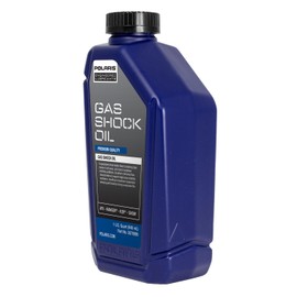 Polaris Premium Racing Gas Shock Oil for Ranger, RZR, ATV, Snowmobile Models, Ultimate Performance, Low Volatility, Low Fade Formula, for Heavy Loads, Severe Cold Riding, 1 Quart, Qty 1-2870995