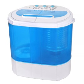 Segawe Portable Compact Lightweight Washer Twin Tub Laundry Washing Machine Spin Cycle