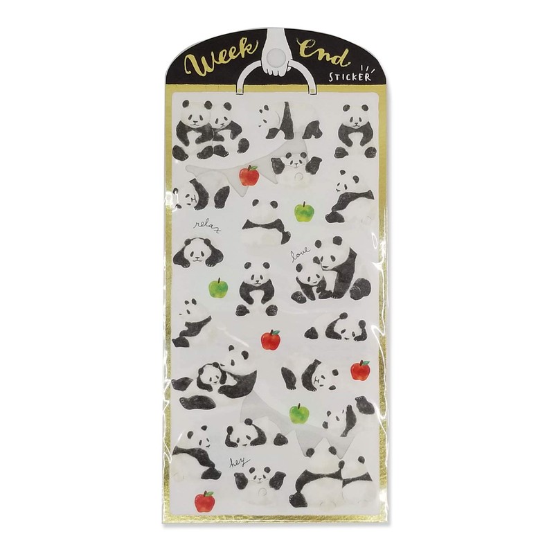 Mind Wave Sticker Sheet Set of 3 Otter, Panda &