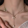 Lily of the Valley Necklace Flower Necklace for Women Pearl