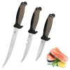 MOSSY OAK 3-Piece Fishing Fillet Knife Set with Protective Sheath